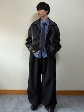 「SINSS（シンス）のアイテム（ジャケット/アウター）」を使った、ゆとさん（メンズ・160cm）の春コーディネート