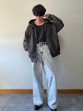 「CLEL（クレイル）のアイテム（パンツ）」を使った、ゆとさん（メンズ・160cm）の春コーディネート