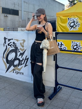 「アイテム（その他）」を使った、natsukiさん（レディース・154cm）の夏コーディネート