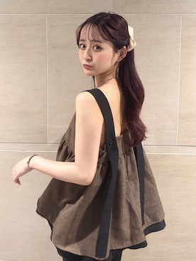 「アイテム（キャミソール）」を使った、natsukiさん（レディース・154cm）の夏コーディネート