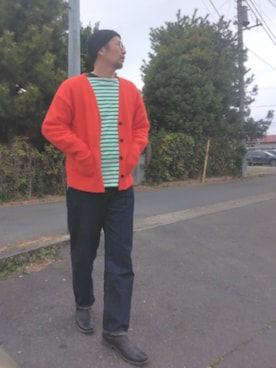 「SAINT JAMES（セントジェームス）のアイテム」を使った、ひこたさん（メンズ・179cm）の春コーディネート