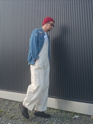 「BLACK COMME des GARCONS(ブラックコムデギャルソン)の×NIKEワッフルレーサー2017 29㎝(スニーカー)」を使った、ひこたさん(メンズ・179cm)の秋コーディネート