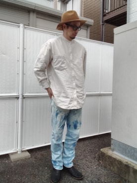 「アイテム（シューズ）」を使った、ひこたさん（メンズ・179cm）の秋コーディネート