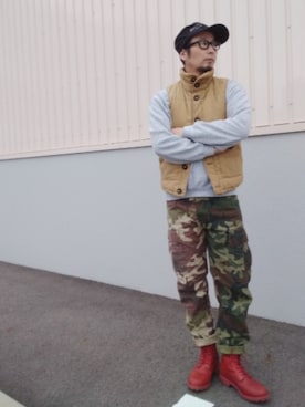 「アイテム（ジャケット/アウター）」を使った、ひこたさん（メンズ・179cm）の秋コーディネート