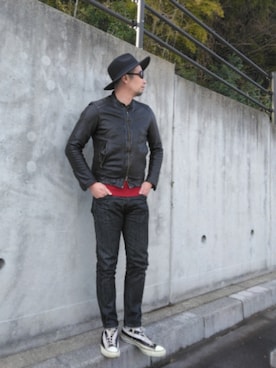 「CONVERSE（コンバース）のアイテム」を使った、ひこたさん（メンズ・179cm）の春コーディネート