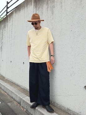 「アイテム（ブーツ、ブラック系）」を使った、ひこたさん（メンズ・179cm）の秋コーディネート