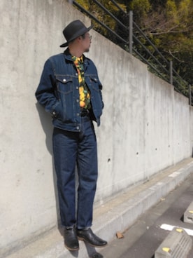 「Levi's（リーバイス）のアイテム（パンツ）」を使った、ひこたさん（メンズ・179cm）の春コーディネート