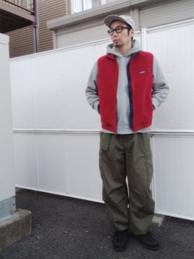 「アイテム（パーカー）」を使った、ひこたさん（メンズ・179cm）の秋コーディネート