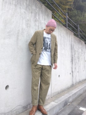 「GLOBAL WORK（グローバルワーク）のアイテム」を使った、ひこたさん（メンズ・179cm）の春コーディネート