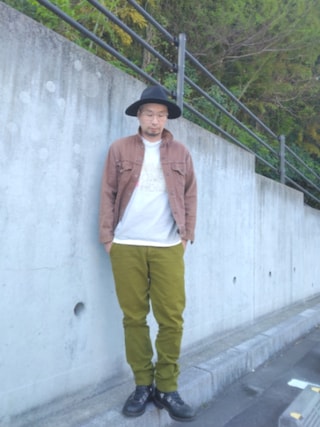 「COMME des GARCONS HOMME（コム デ ギャルソン・オム）のガーゼシャツ（Tシャツ/カットソー）」を使った、ひこたさん（メンズ・179cm）の春コーディネート