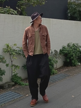 「Levi's（リーバイス）のアイテム」を使った、ひこたさん（メンズ・179cm）の秋コーディネート