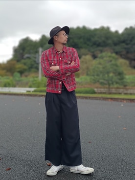 「Levi's（リーバイス）のアイテム」を使った、ひこたさん（メンズ・179cm）の秋コーディネート