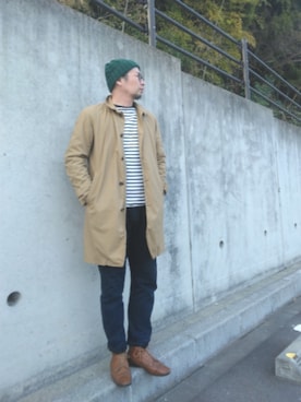 「SAINT JAMES（セントジェームス）のアイテム」を使った、ひこたさん（メンズ・179cm）の春コーディネート