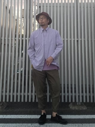 「UNIQLO（ユニクロ）のアイテム（チノパンツ）」を使った、ひこたさん（メンズ・179cm）の秋コーディネート