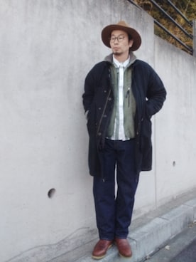 「H&M（エイチ・アンド・エム）のアイテム（トップス）」を使った、ひこたさん（メンズ・179cm）の冬コーディネート