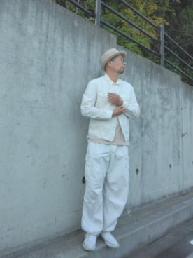 「CABANE de ZUCCa（カバンドズッカ）のアイテム」を使った、ひこたさん（メンズ・179cm）の春コーディネート