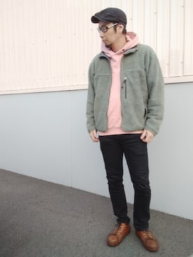 「アイテム（パーカー）」を使った、ひこたさん（メンズ・179cm）の秋コーディネート