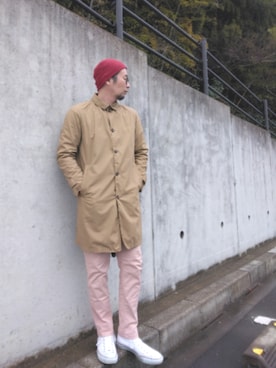 「SAINT JAMES（セントジェームス）のアイテム」を使った、ひこたさん（メンズ・179cm）の春コーディネート