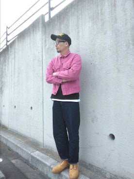 「Levi's（リーバイス）のアイテム（パンツ）」を使った、ひこたさん（メンズ・179cm）の春コーディネート