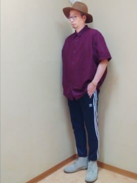 「アイテム（帽子）」を使った、ひこたさん（メンズ・179cm・40代）の秋コーディネート