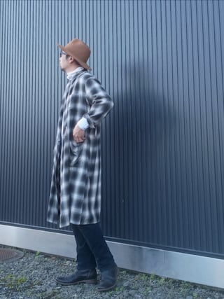 「TO&CO.(トゥーアンドコー)のアイテム(ブーツ)」を使った、ひこたさん(メンズ・179cm)の秋コーディネート