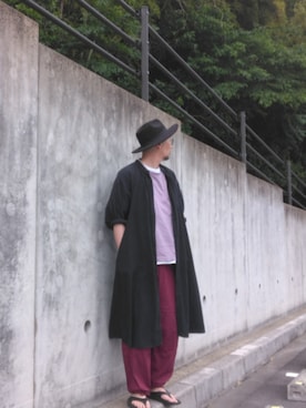 「OOFOS(ウーフォス)のアイテム」を使った、ひこたさん(メンズ・179cm)の春コーディネート