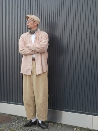 「GRENSON(グレンソン)のアイテム(ローファー)」を使った、ひこたさん(メンズ・179cm)の秋コーディネート