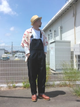 「アイテム（帽子）」を使った、ひこたさん（メンズ・179cm）の春コーディネート