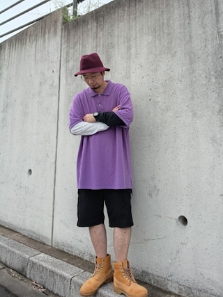「Timberland(ティンバーランド)のアイテム(ブーツ)」を使った、ひこたさん(メンズ・179cm)の秋コーディネート