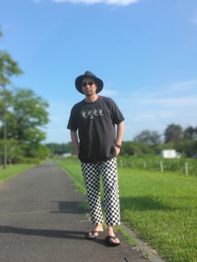 「GU（ジーユー）のアイテム」を使った、ひこたさん（メンズ・179cm）の夏コーディネート