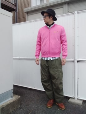 「アイテム（ジャージ）」を使った、ひこたさん（メンズ・179cm）の秋コーディネート