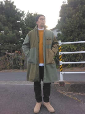 「A.P.C.（アーペーセー）のアイテム」を使った、ひこたさん（メンズ・179cm）の春コーディネート