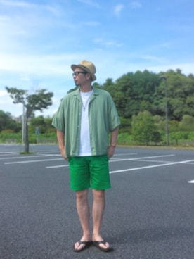 「SHIPS（シップス）のアイテム」を使った、ひこたさん（メンズ・179cm）の夏コーディネート