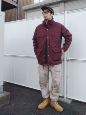 「アイテム（トップス）」を使った、ひこたさん（メンズ・179cm）の秋コーディネート