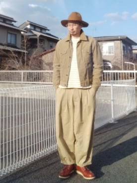 「RED WING（レッドウィング）のアイテム」を使った、ひこたさん（メンズ・179cm）の冬コーディネート