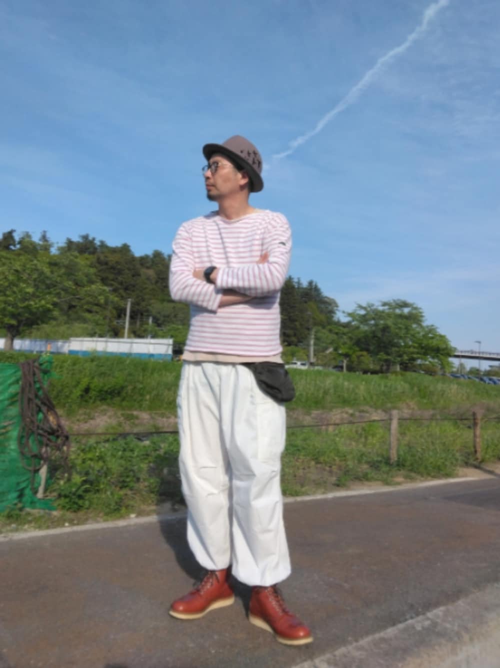 PRADAのボディバッグ/ウエストポーチ（グリーン系）を使ったメンズ人気