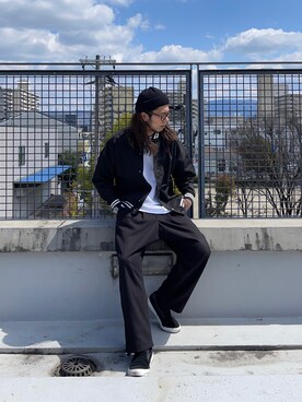 「CPCM」｜「アイテム（ジャケット/アウター）」を使った、KENTA SARUさん（メンズ・182cm）の春コーディネート