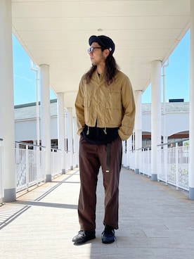 「SURROUND（サラウンド）のアイテム」を使った、KENTA SARUさん（メンズ・182cm）の秋コーディネート