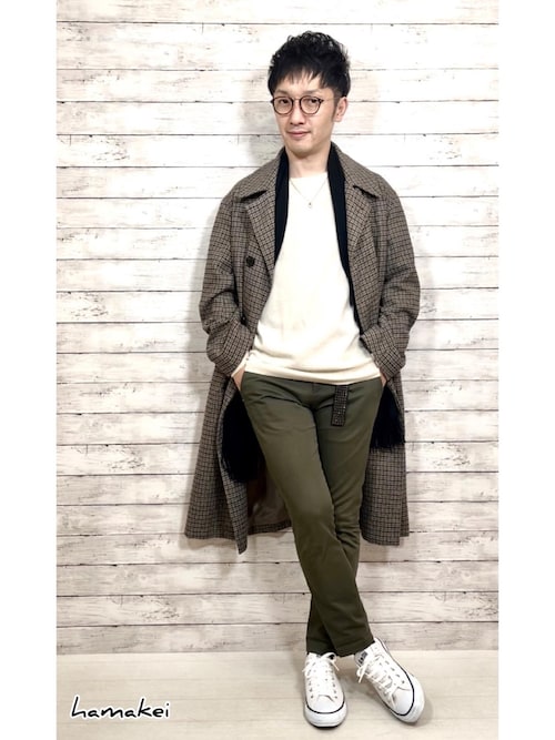 【名作】アダムエロペ 「HYBRID TWEED」ステンカラーコート ADAM ET ROPÉ HOMME(アダム エ ロペ オム) / 【HYBRID TWEED