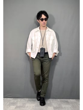 「Daniel & Bob（ダニエル&ボブ）のアイテム（財布/小物）」を使った、Hamakeiさん（メンズ・167cm）の春コーディネート