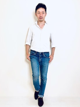 「Finamore（フィナモレ）のアイテム」を使った、Hamakeiさん（メンズ・167cm）の秋コーディネート