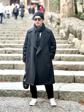 「ESTNATION（エストネーション）のアイテム」を使った、Hamakeiさん（メンズ・167cm）の冬コーディネート