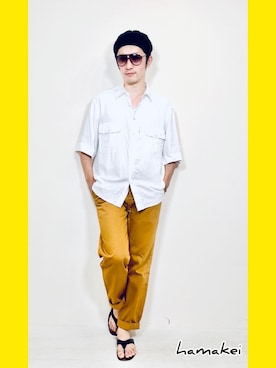 「真夏のアクティブスタイル」｜「アイテム（ニットキャップ/ビーニー）」を使った、Hamakeiさん（メンズ・167cm）の夏コーディネート