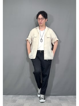 「コンバース」｜Hamakeiさん（メンズ・167cm）の夏コーディネート