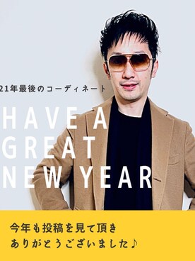 Hamakeiさん（メンズ・167cm）の冬コーディネート