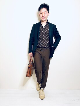 Hamakeiさん（メンズ・167cm）の冬コーディネート