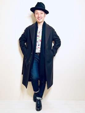 Hamakeiさん（メンズ・167cm）の冬コーディネート