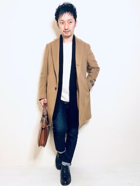 Hamakeiさん（メンズ・167cm）の冬コーディネート
