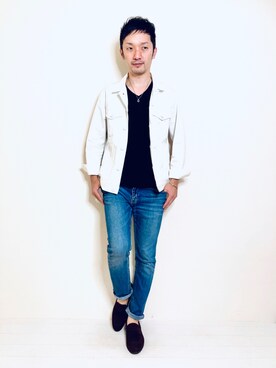 「NANO universe（ナノユニバース）のアイテム（ブルゾン）」を使った、Hamakeiさん（メンズ・167cm）の秋コーディネート
