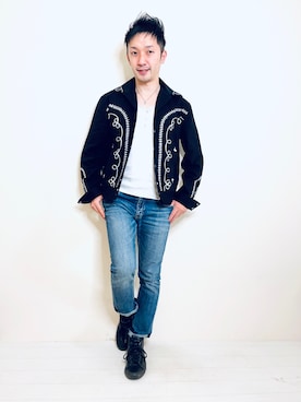 「ROCKMOUNT（ロックマウント）のアイテム」を使った、Hamakeiさん（メンズ・167cm）の冬コーディネート